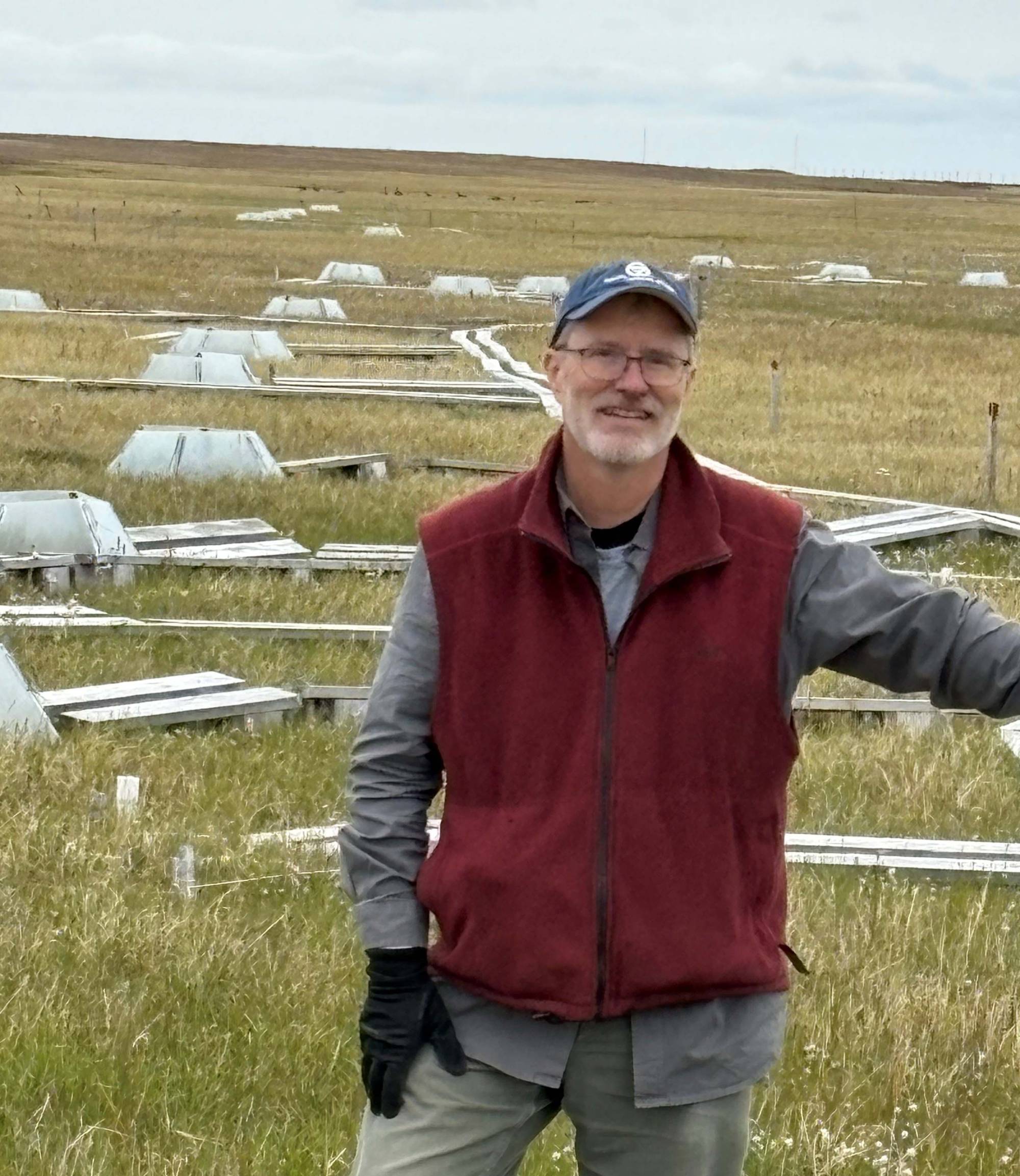 Bob proudly smiles in the tundra.
